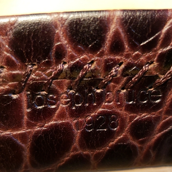 Joseph Bruce Croc Belt Br Italian Leather L - Picture 2 of 7